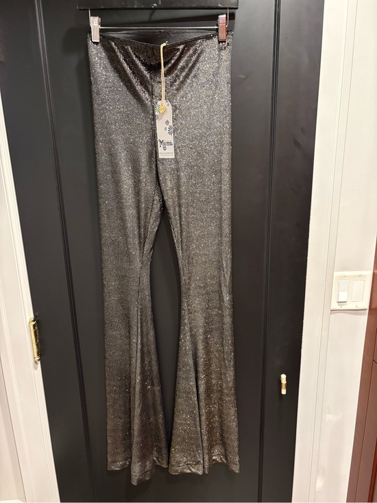 Show Me Your MuMu Pants - Show Me Your MuMu velvet gold thread stripes nwt 148.00 bell bottom Flare Pants
